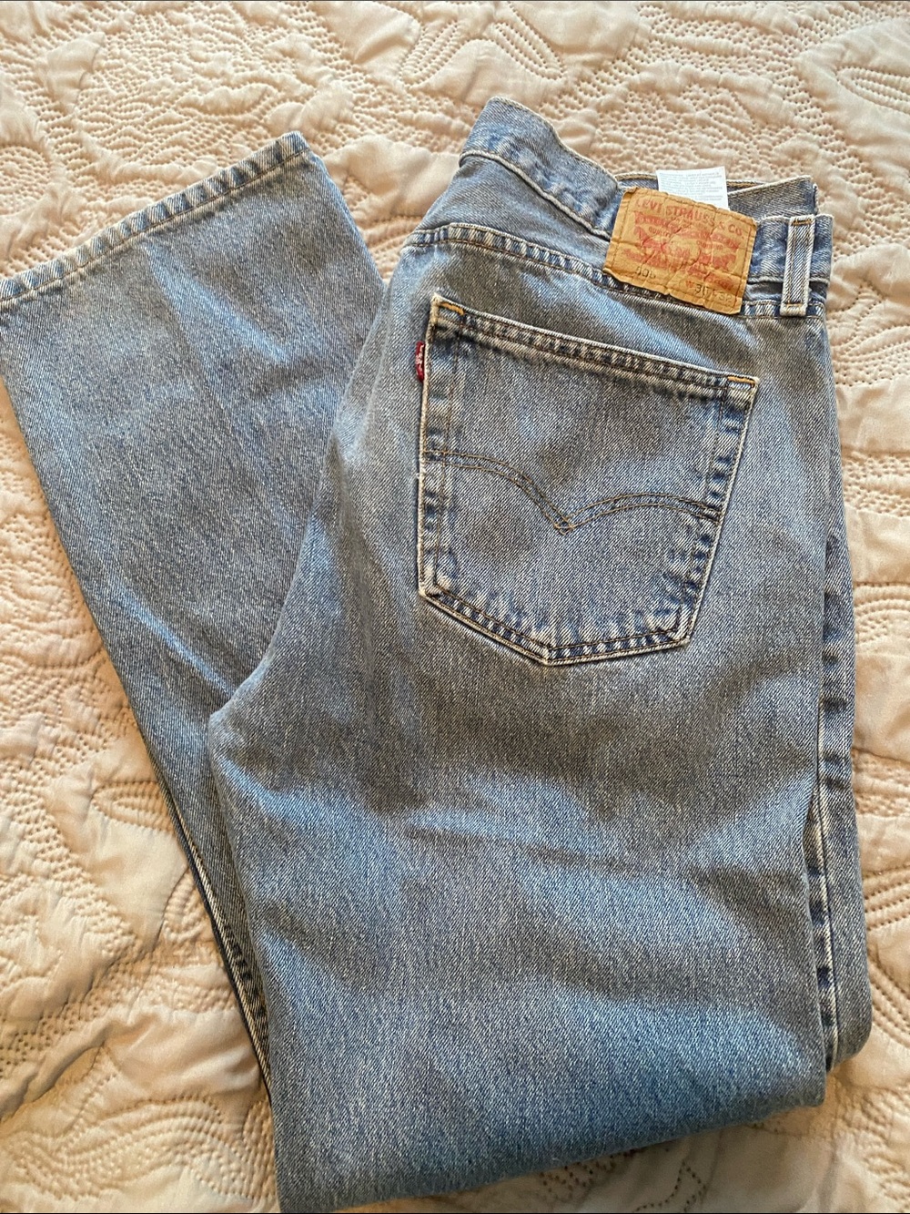 Levi's Relaxed Fit Light Blue Denim Jeans 36x32